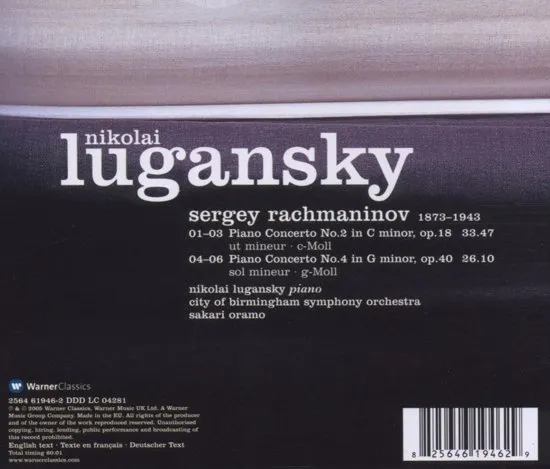 CD  - Rachmaninov: Piano Cto 2&amp;4