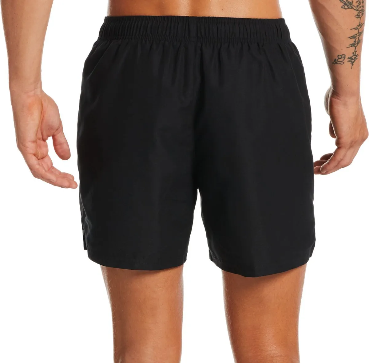 shorts, zwart, elastische taille, heren, performance