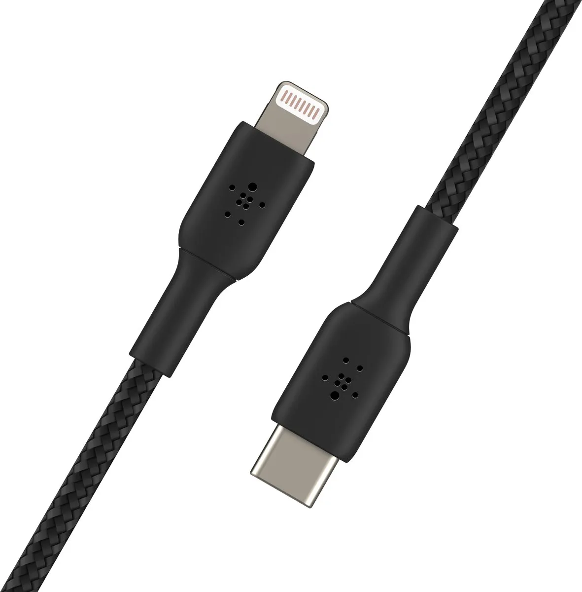 Belkin Braided iPhone Lightning naar USB-C kabel - 2m - zwart