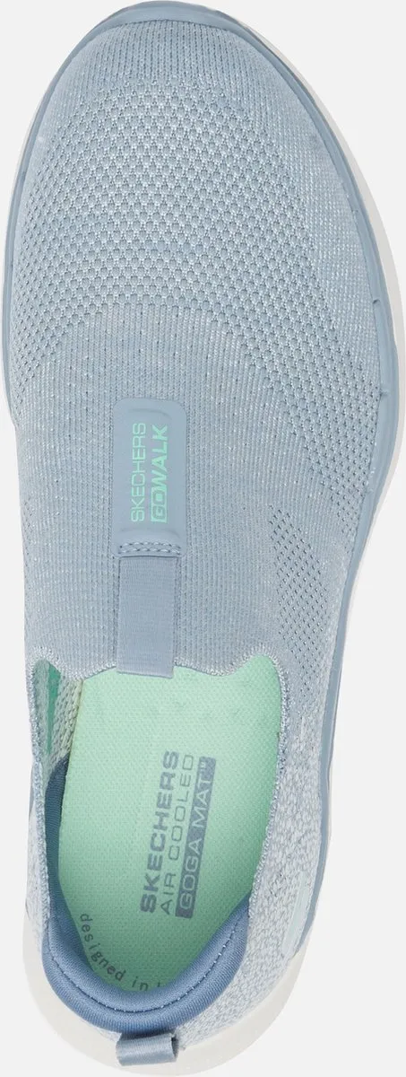 Skechers - maat 38- Go Walk 6 Dames Instappers - Blauw