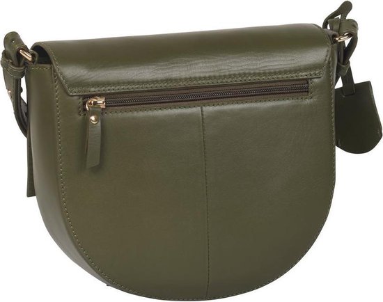 Burkely Parisian Paige Dames Crossover L Half Moon Crossbodytas - Groen