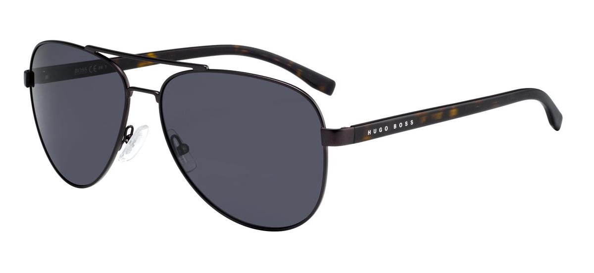 zonnebril, aviator, metaal frame, donkere glazen, tortoiseltemple