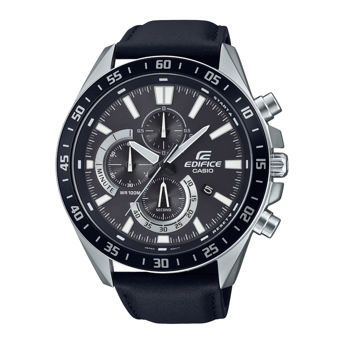 Casio Edifice EFV-620L-1AVUEF Herenhorloge 51 mm - Zwart
