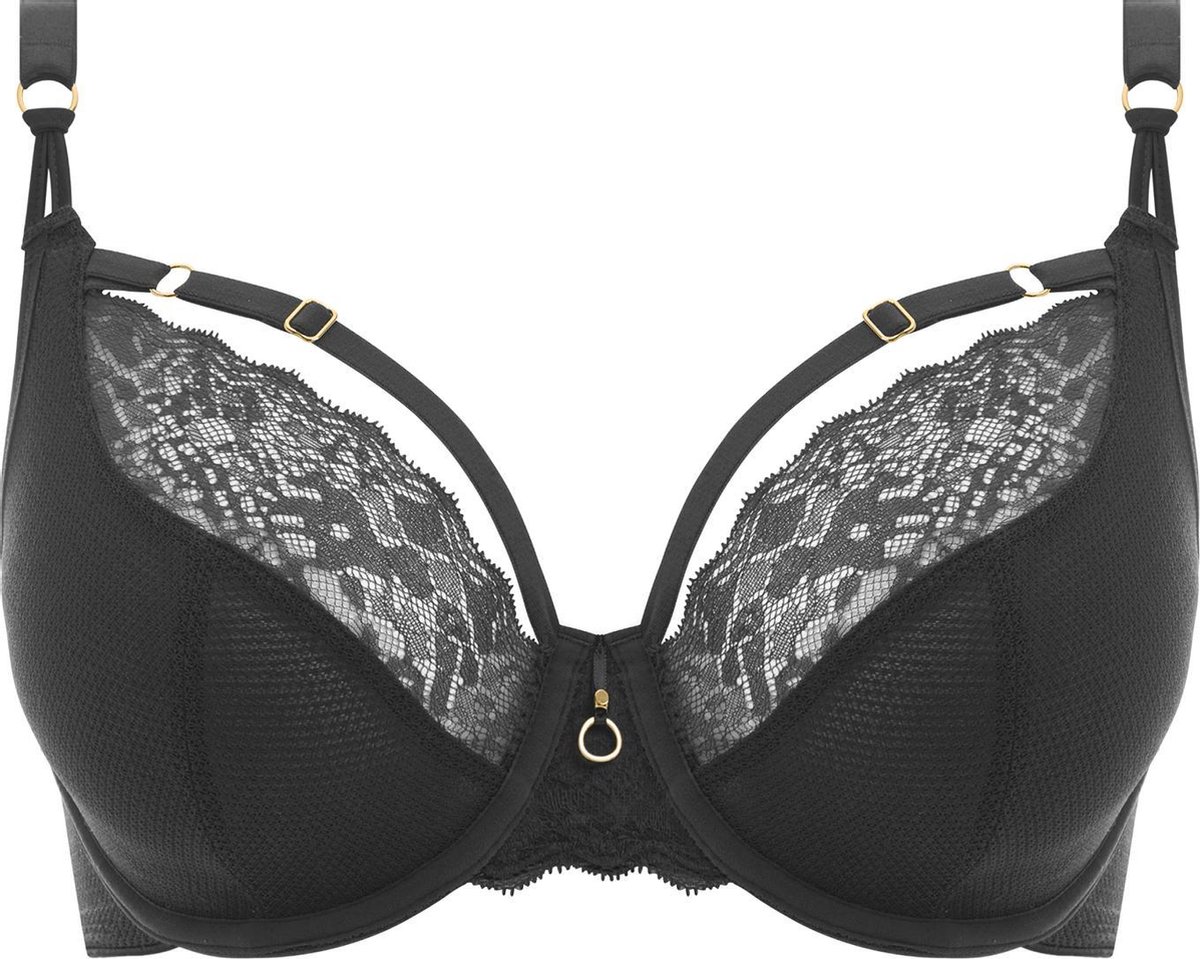 bh, lbd, lingerie, zwart, kant