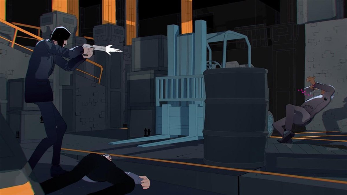 pistol, handgun, combat, industrial, warehouse
