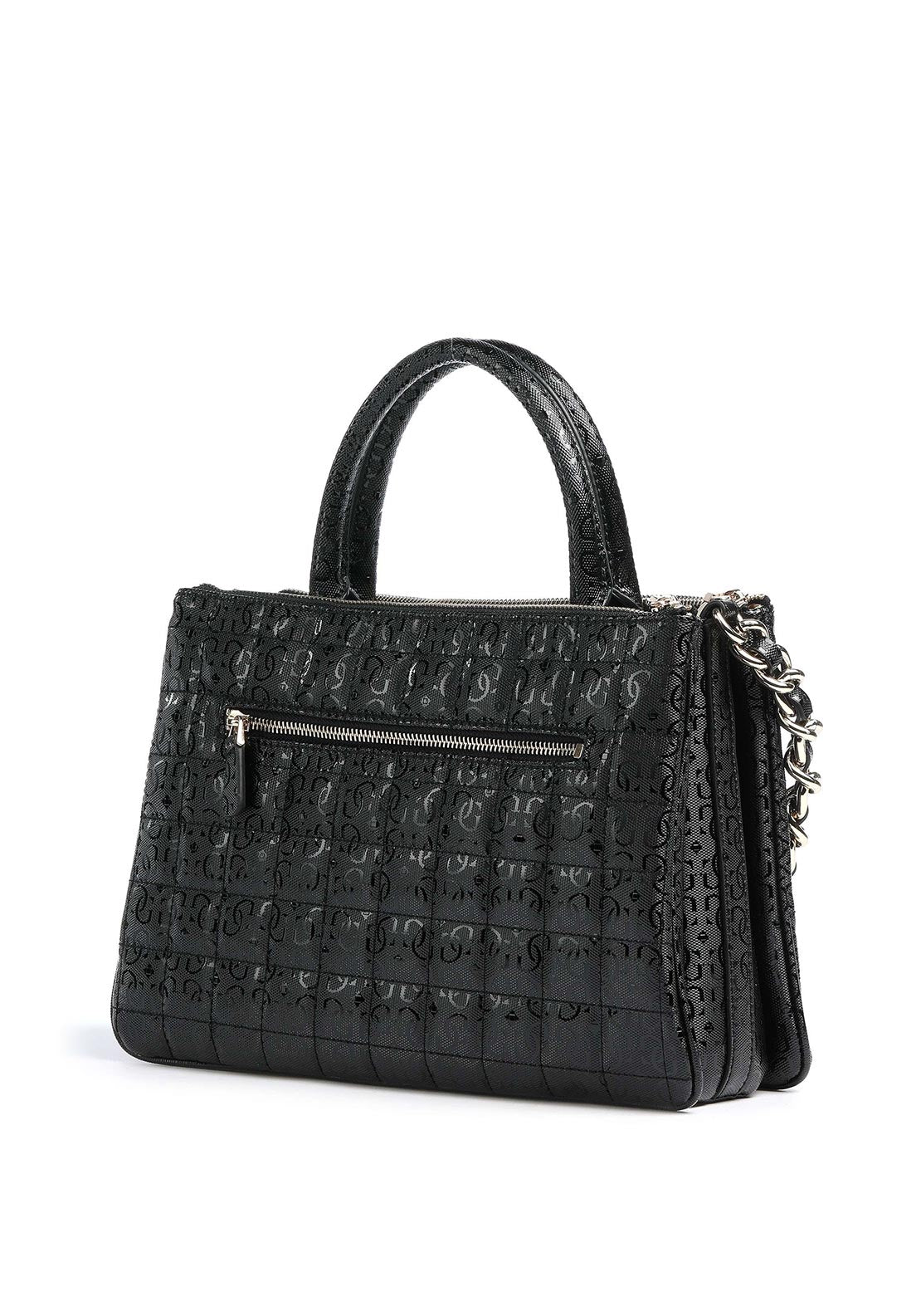 handtas, tas, leren, zwart, patroon