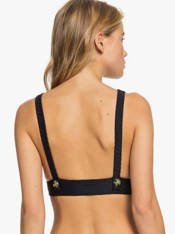 Roxy - M - Golden Breeze - Langere Triangel-Bikinitop