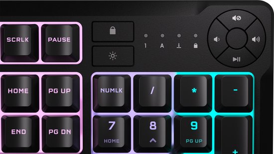 Corsair K55 Core Gaming Keyboard - Membraan - RGB - US Qwerty - Zwart