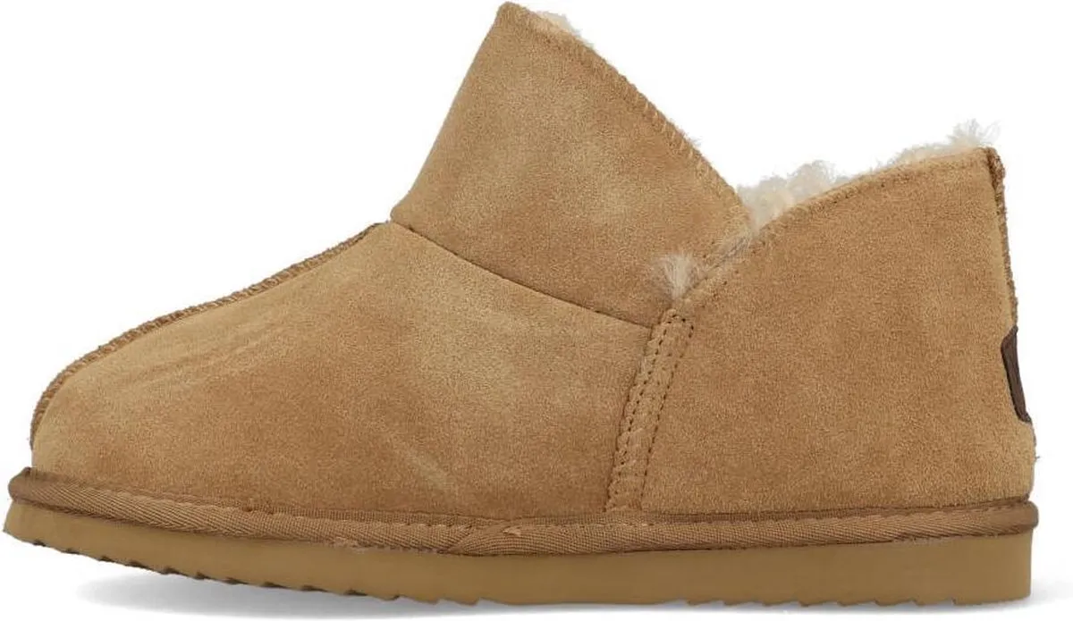 Warmbat - maat 37- Willow Women Suede Dames Sloffen - Cognac-Bruin