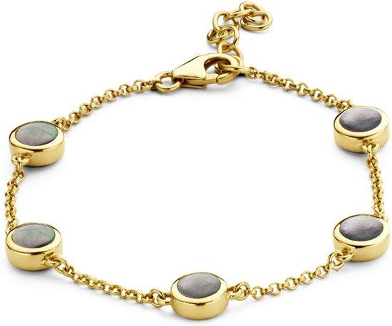 Casa Jewelry Armband Pom Grey - Goud Verguld