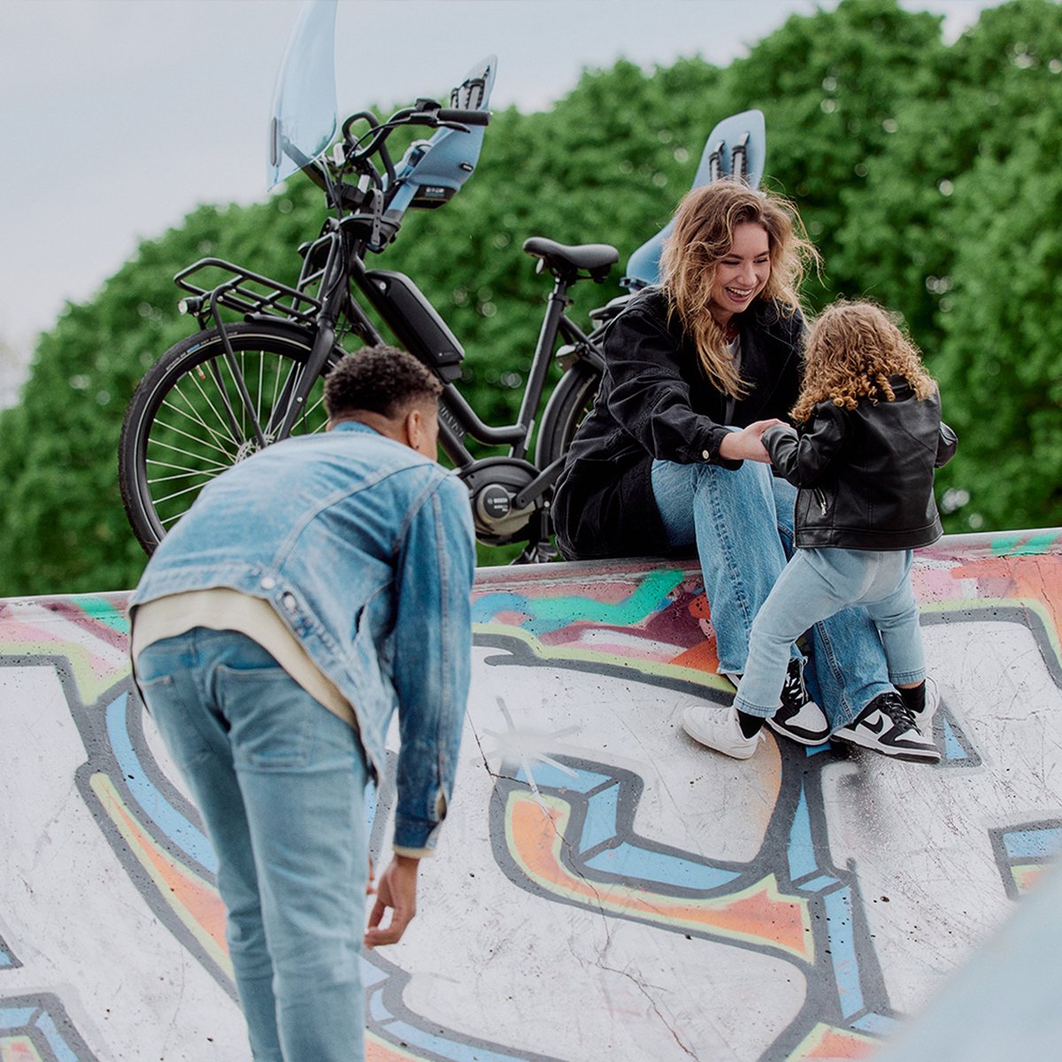 fietskracht, e-bike, fiets, graffiti, outdoor
