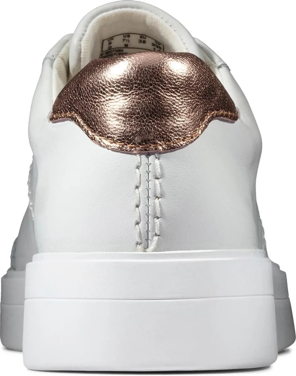 Clarks Hero Walk Dames Sneakers - 39 - White Combi