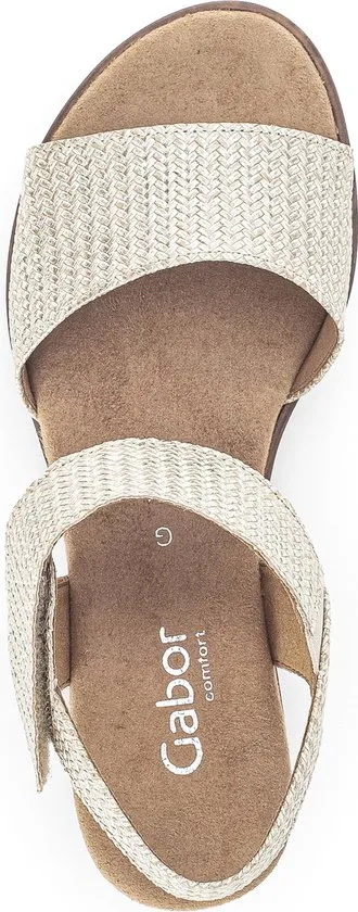Gabor 42.750.63 - maat 39 - Sandalen - beige