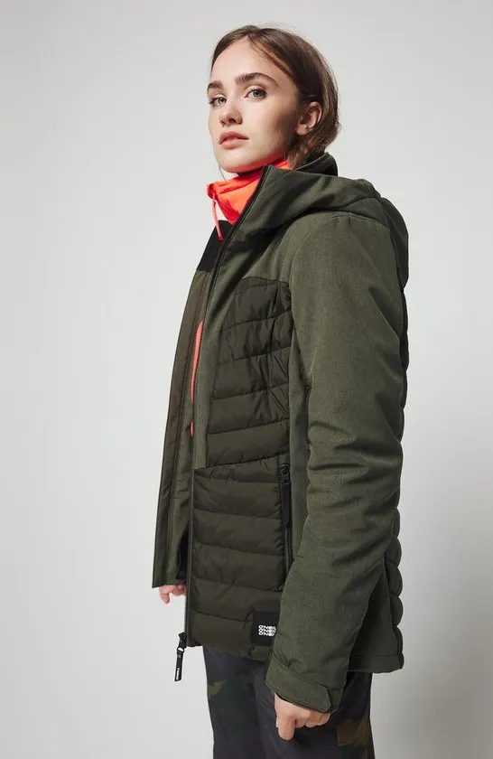 O'Neill Baffle Igneous Jacket Dames Ski jas - Maat XS - Forest Night