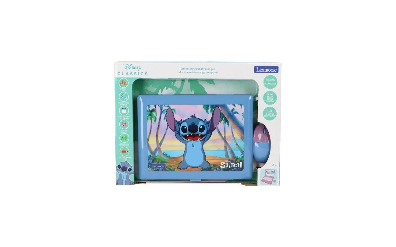 Disney Stitch tweetalige laptop met 124 activiteiten