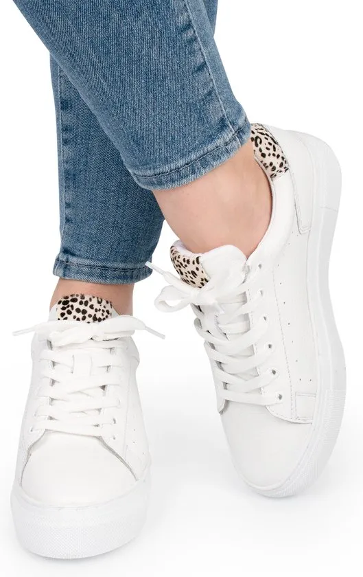 PS Poelman - Maat 38 - TITULAR Dames Sneakers - Wit met combinatie