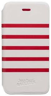 Jean Paul Gaultier Folio Case Apple iPhone 5C White/Red