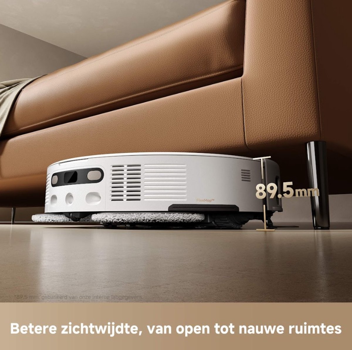 MOVA V50 Ultra Complete – Robotstofzuiger met Dweilfunctie - Zelfreinigend Station - 24.000 Pa Zuigkracht & Thermodweil - Slimme Navigatie - Geschikt voor Huisdierharen - Wit
