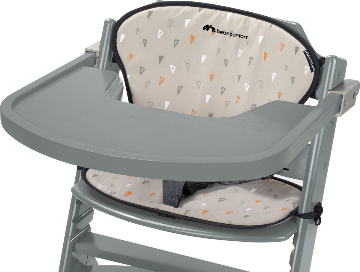 Bebeconfort Timba Kinderstoel met verkleinkussen - Warm Grey - Verstelbaar