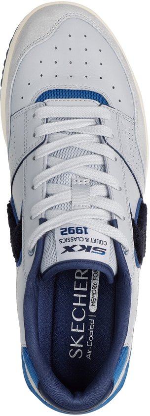 sneaker, shoe, white, blue, lacing