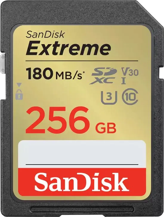 SanDisk Extreme 256 GB SDXC UHS-I Klasse 10