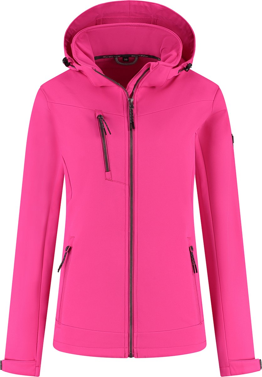 jasno roze, softshell, jack, kleding, jas met rits