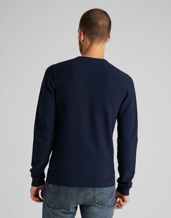 Lee  - Maat M - TEXTURED CREW Heren Trui