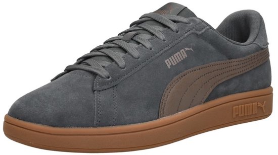 sneaker, casual shoe, suede, grijs, gumsole