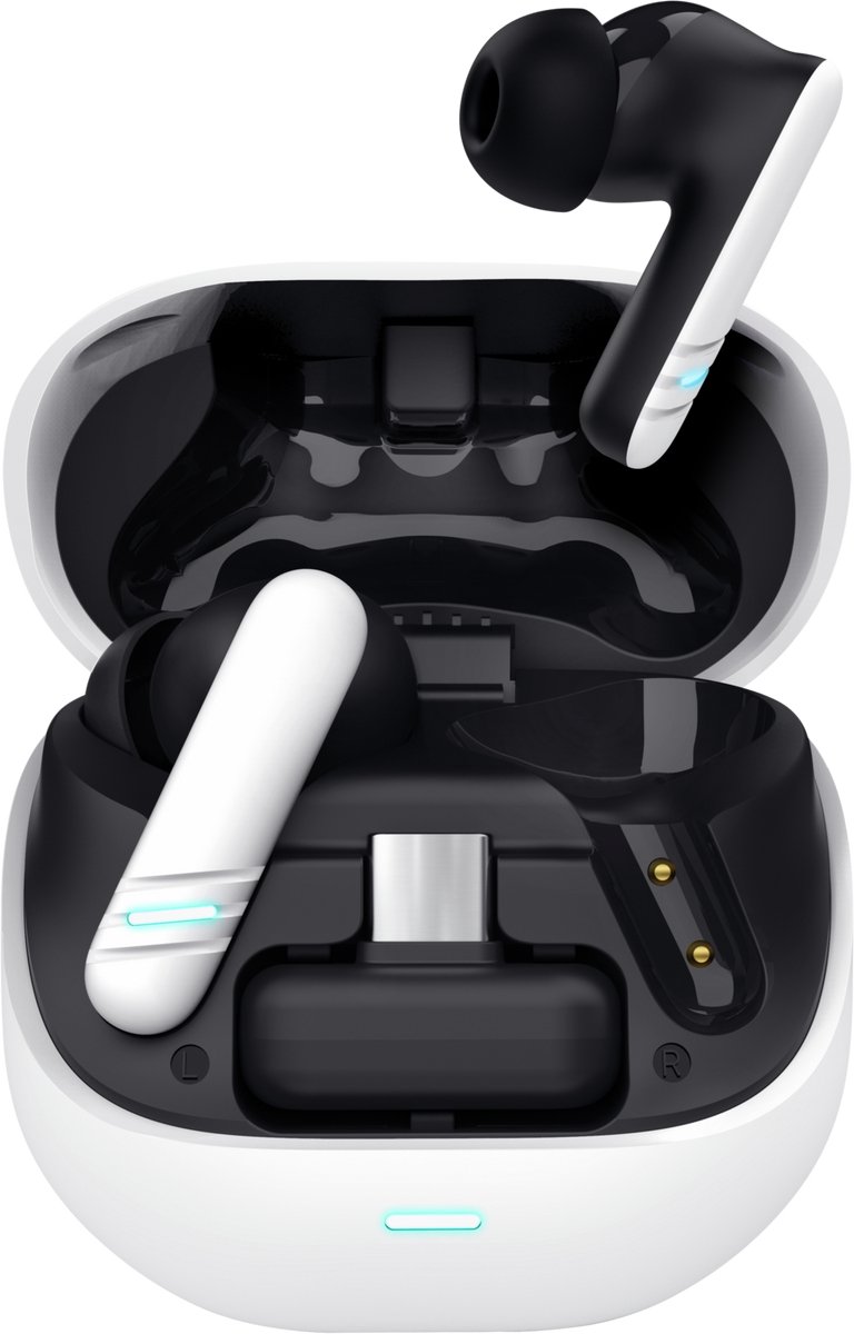oortjes, in-ear, draadloos, case, opladen