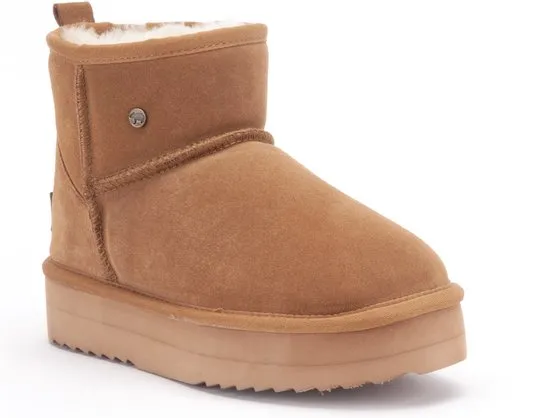 Warmbat Wallaby Vrouwen Laarzen - Cognac - Maat 40