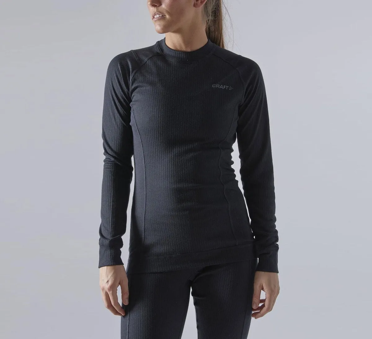 Craft - Maat S - Core Dry Baselayer Thermoset Dames - Zwart