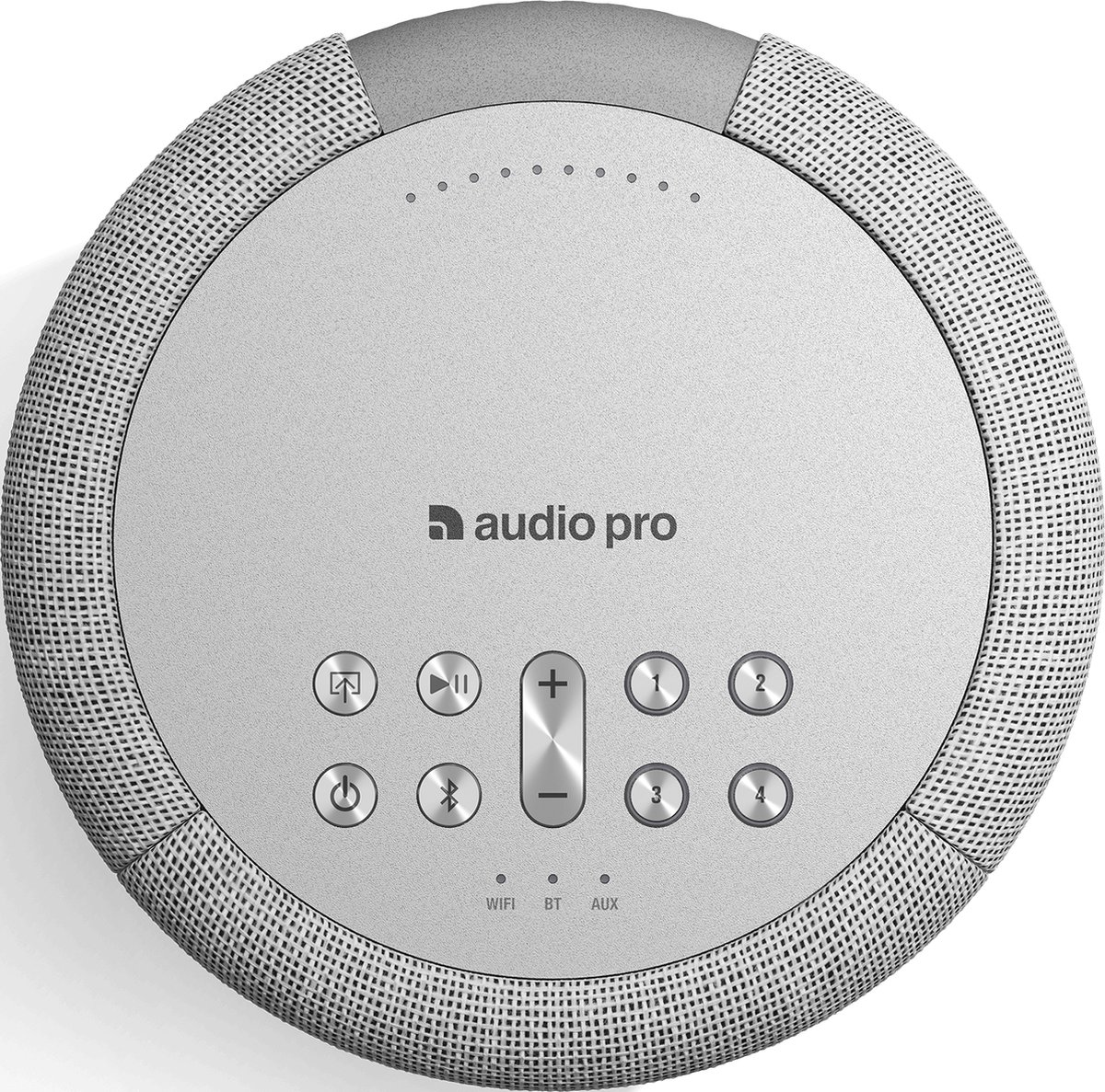 Audio Pro A10 MkII Smart Multiroom Actieve Luidspreker - Draadloze WiFi & Bluetooth Luidspreker - Multiroom - 4 WiFi Presets - Lichtgrijs Cd-speler, Elektronica, Elektrisch apparaat, Schakelaar