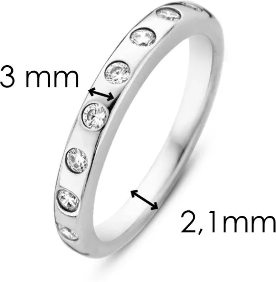 Ti Sento Ring - Ringmaat: 17.75 mm / maat 56 Gerhodineerd