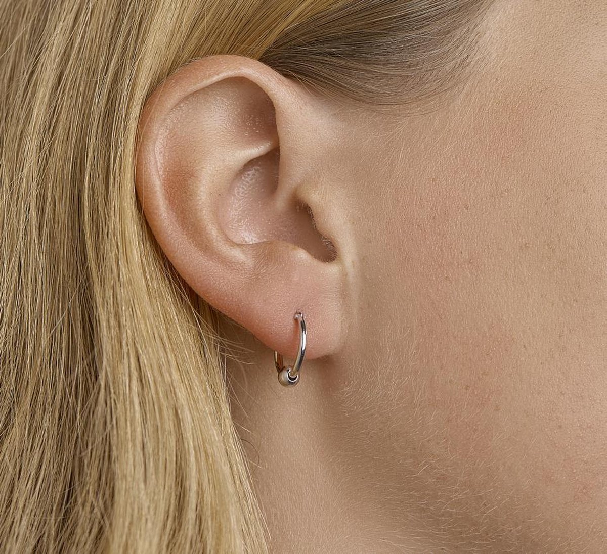 The Jewelry Collection - Oorringen Bol - Zilver