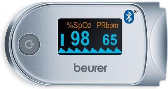 Beurer PO60 - Saturatiemeter/Pulseoximeter - Hartslagmeter - Bluetooth