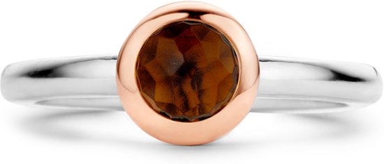 TI SENTO - Milano Ring 12103TB - Zilver Ringmaat: 16.00 mm / maat 50 Bewerking:Gerhodineerd