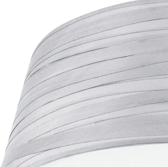 EGLO Fonsea - Plafonnière - 2 Lichts - Ø375mm. - Wit - Zilver
