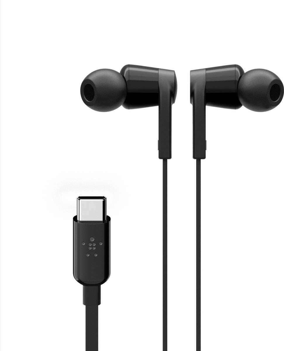 Belkin ROCKSTAR™ in-ear oordopjes met USB-C connector - Zwart