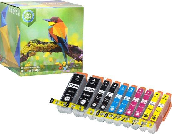 Ink Hero - 10 Pack - Inktcartridge / Alternatief voor de Epson 26 26XL Expression Premium XP-510 XP-