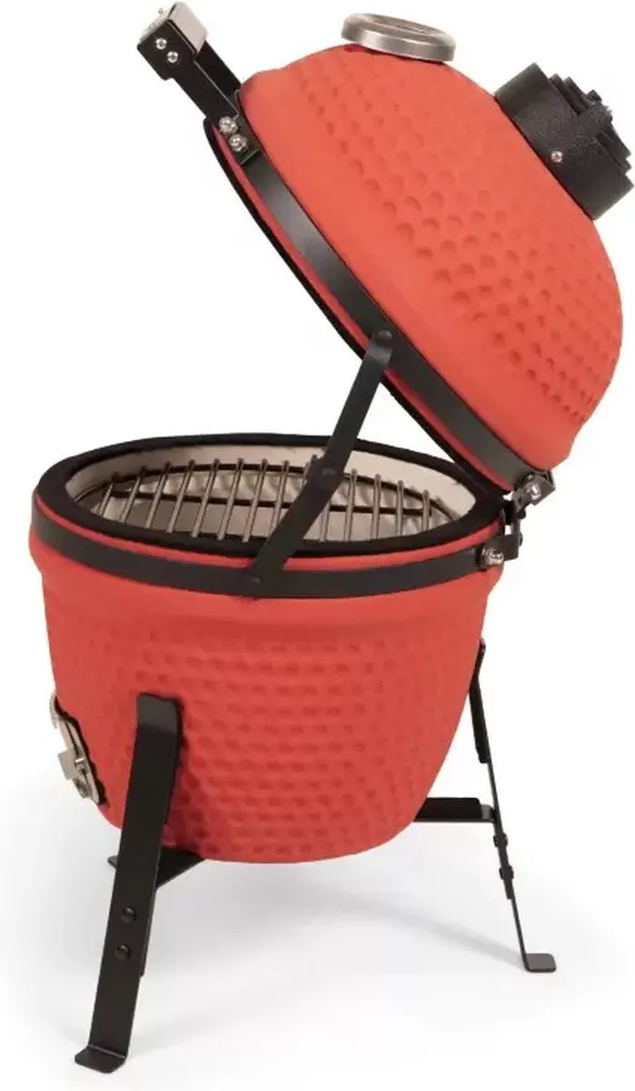 Patton Kamado Grill 13" - Keramisch - Tafelmodel - Classic - Red Devil - Mini - Rood