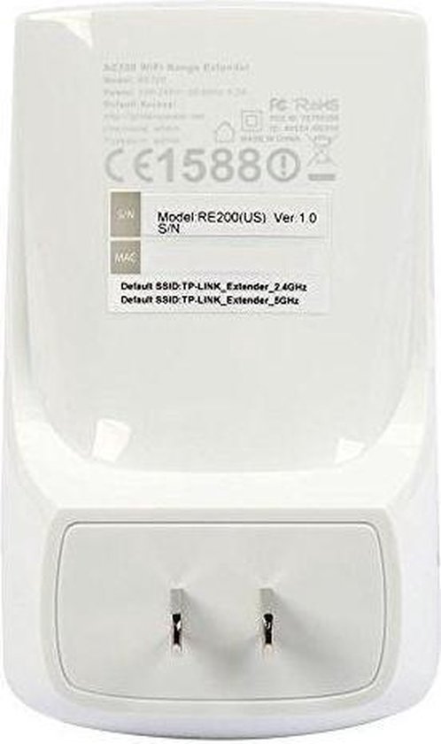 TP-LINK RE200 - Wifi Versterker - 750 Mbps