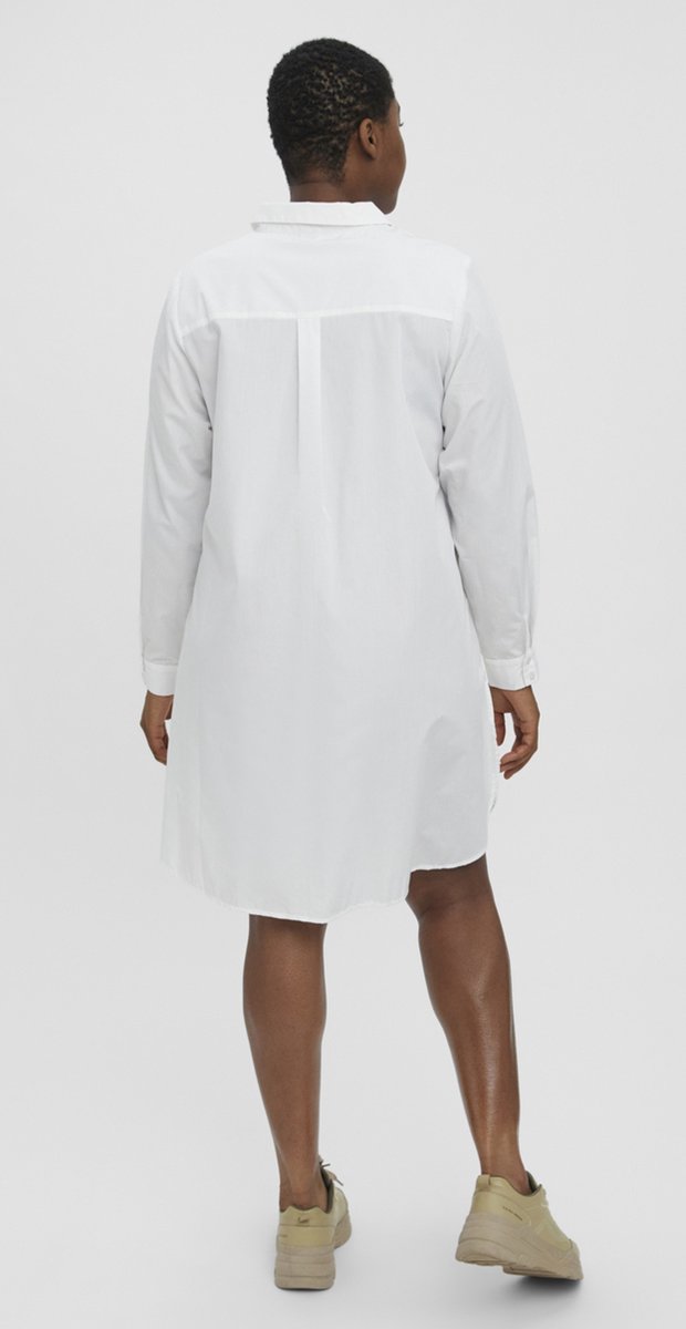 Vero Moda - Maat 52 - Curve VMSHANA LS LONG SHIRT K CURVE Dames Overhemd