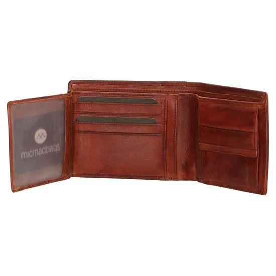 Micmacbags Wallstreet Heren billfold Portemonnee - cognac