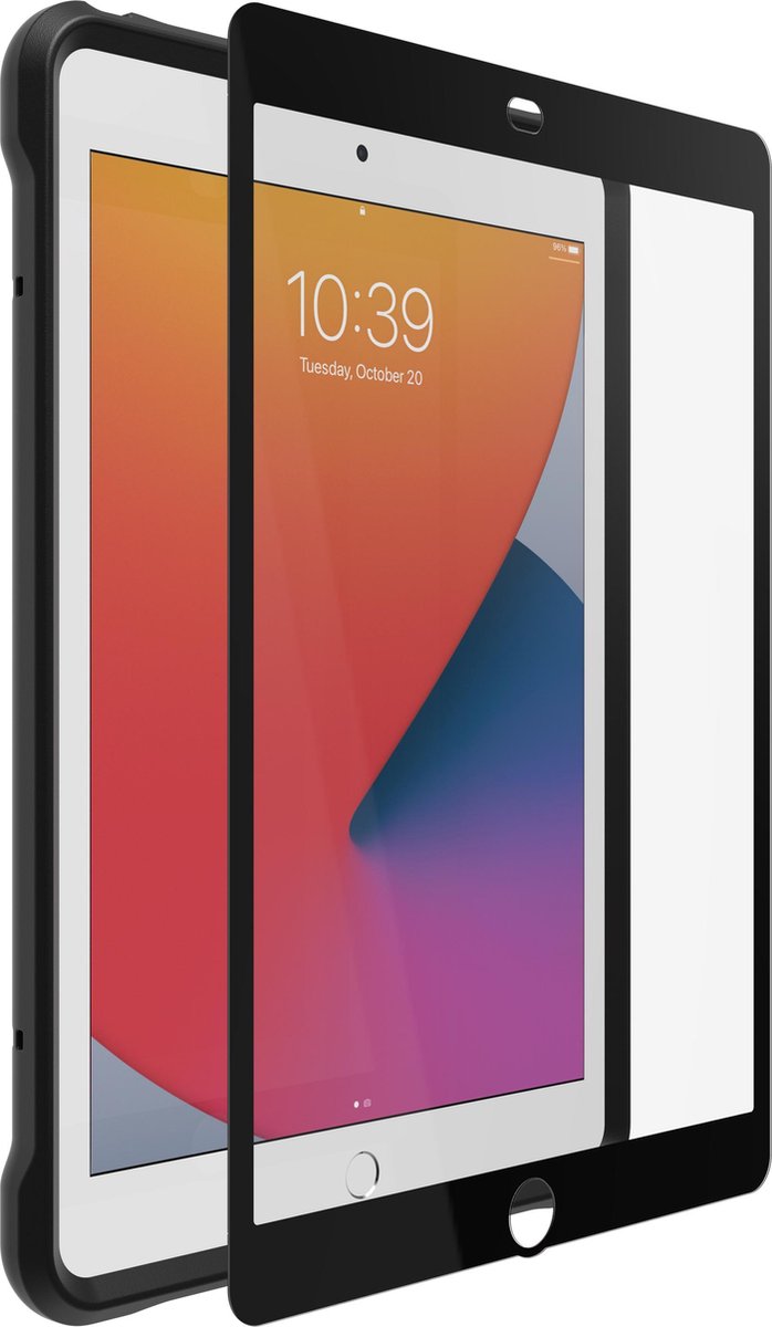 OtterBox Unlimited Kickstand hoes + Screenprotector voor Apple iPad 2019 & 2020 10.2 - Zwart