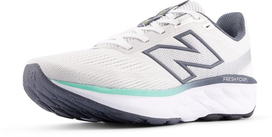 sneaker, mesh upper, neutral color, synthetic, running shoe
