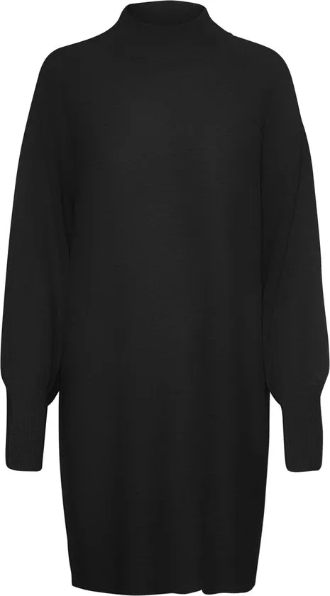 VERO MODA  - Maat XS - VMLEFILE LS HIGHNECK DRESS COLOR Dames Jurk