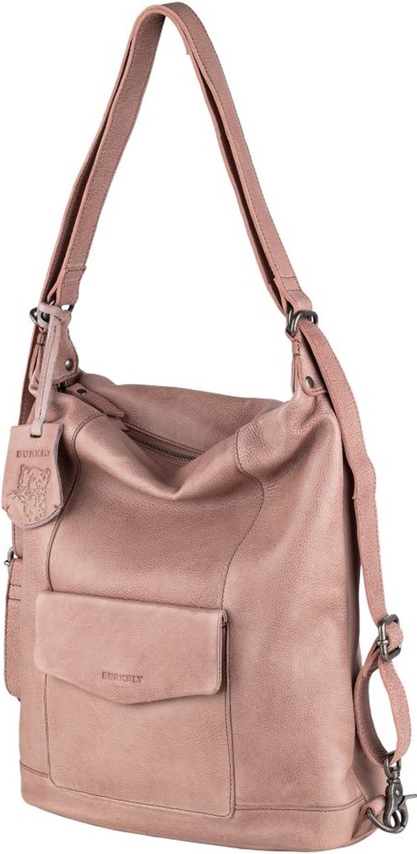 BURKELY JUST JACKIE BACKPACK HOBO-Blush Pink