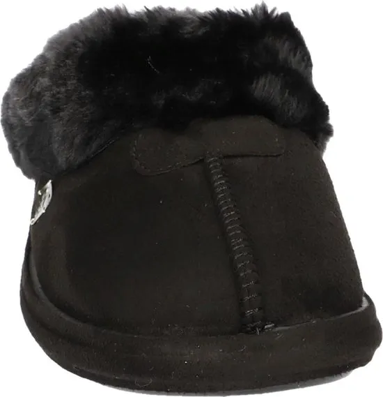 Super Cracks Home Dames Pantoffels - 37 - Black