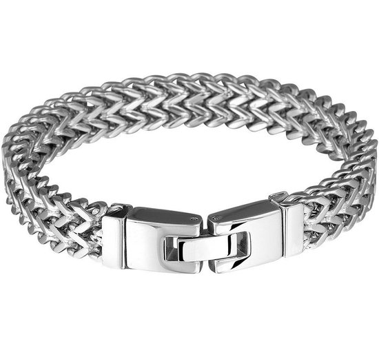 The Jewelry Collection - Armband 10 mm 20,5 cm - Staal