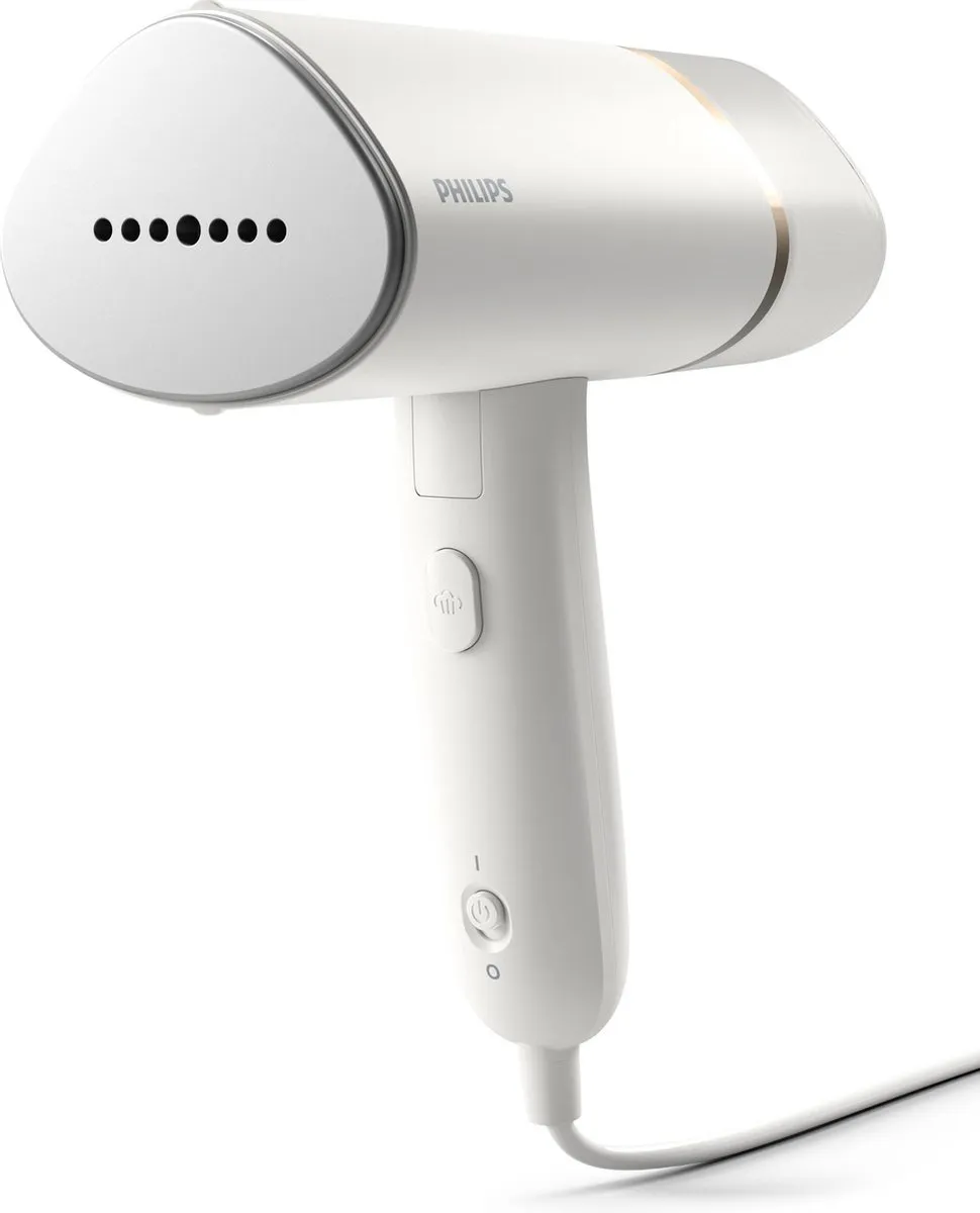 Philips Kledingstomer STH3020/10 - Opvouwbaar - Compacte Handstomer - Snel Warm – Lang Snoer - 1000 Watt - Incl Reistas - Wit